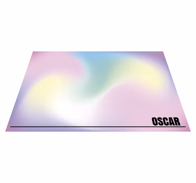 Dywan winylowy z imieniem konfigurowalny gradient - TenStickers