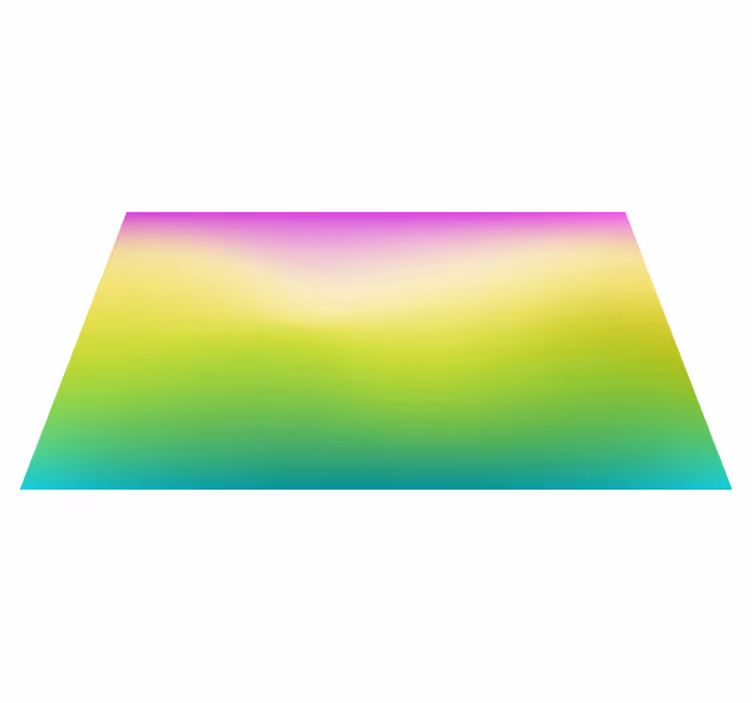 Nowoczesny dywan winylowy w kolorze fluorescencyjnym - TenStickers