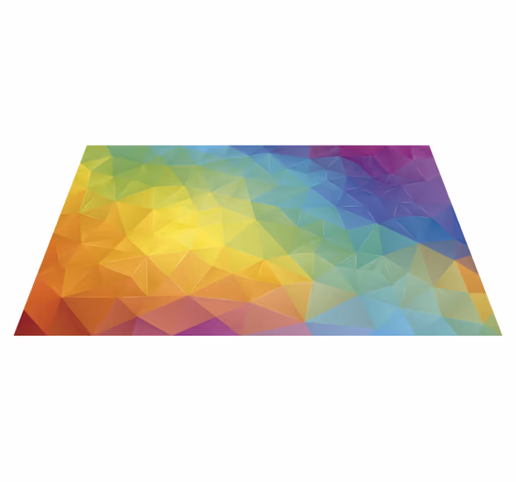 Kolorowy mozaikowy dywan winylowy - TenStickers