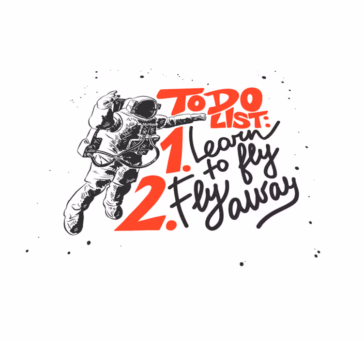 Dywan pvc z astronauą - TenStickers