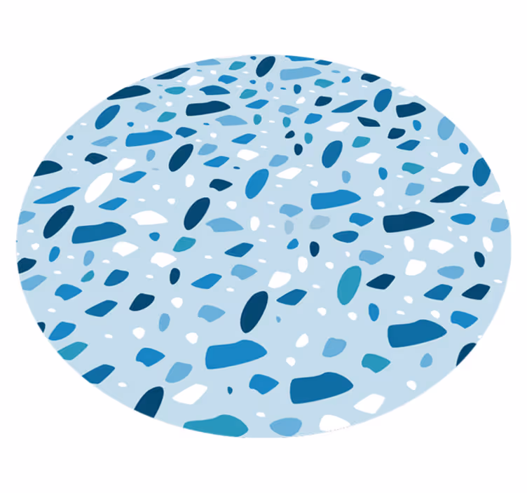 Fantastyczny niebieski winylowy dywan - TenStickers