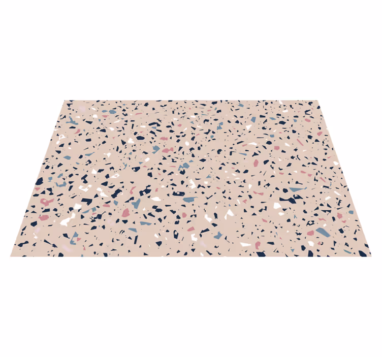 Fantastyczny dywan winylowy z fakturą terrazzo - TenStickers