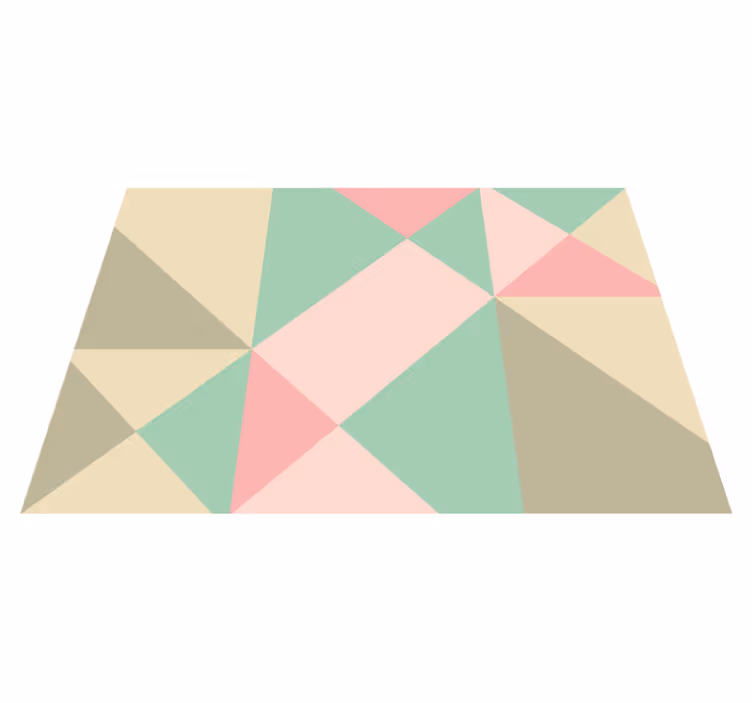 Cudowny geometryczny dywan winylowy - TenStickers