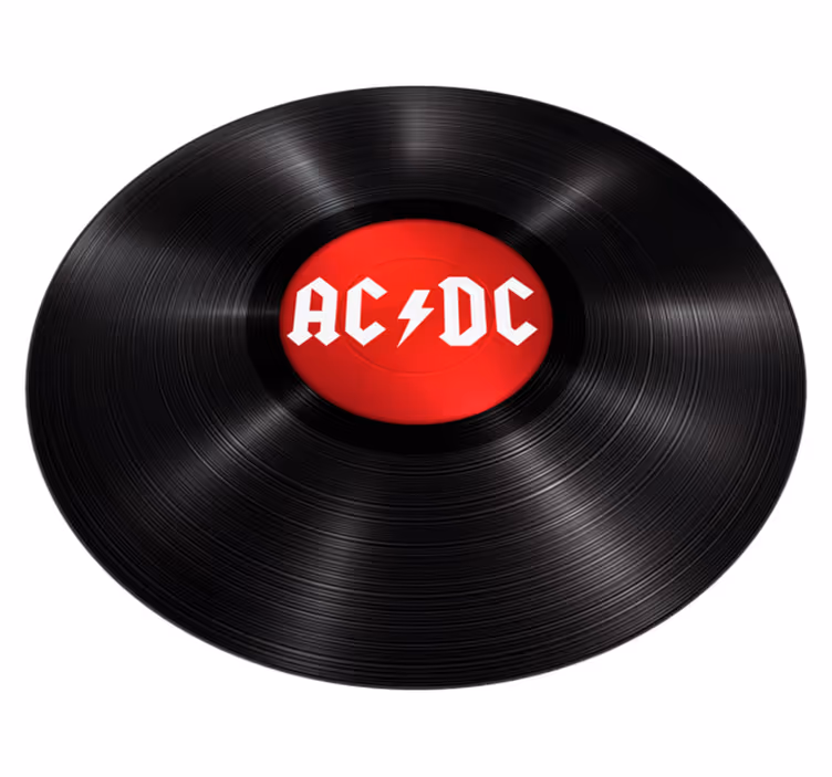 Dywanik z płytą winylową ACDC - TenStickers