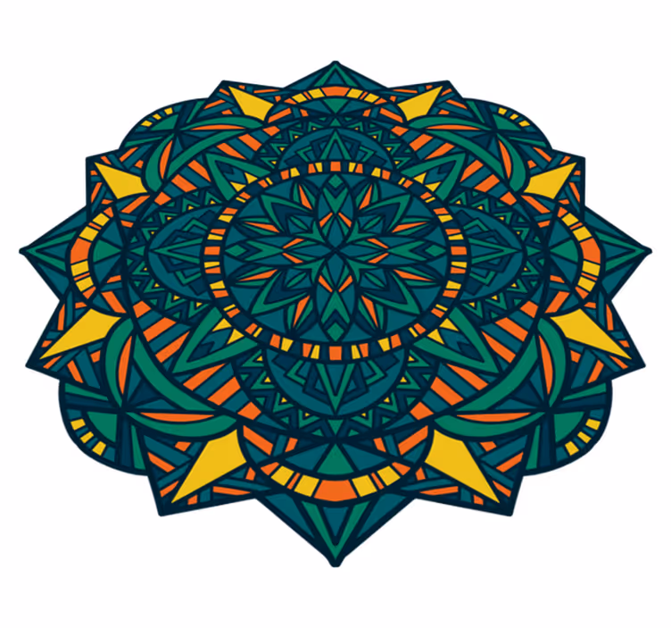 Cudowny dywan winylowy w stylu zen mandali - TenStickers