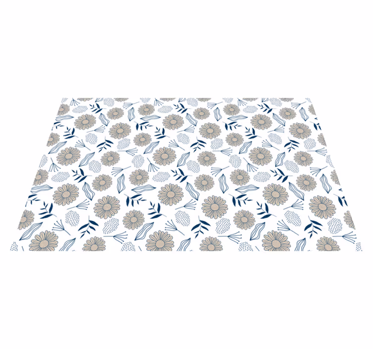 Cudowny beżowy dywanik winylowy do sypialni - TenStickers