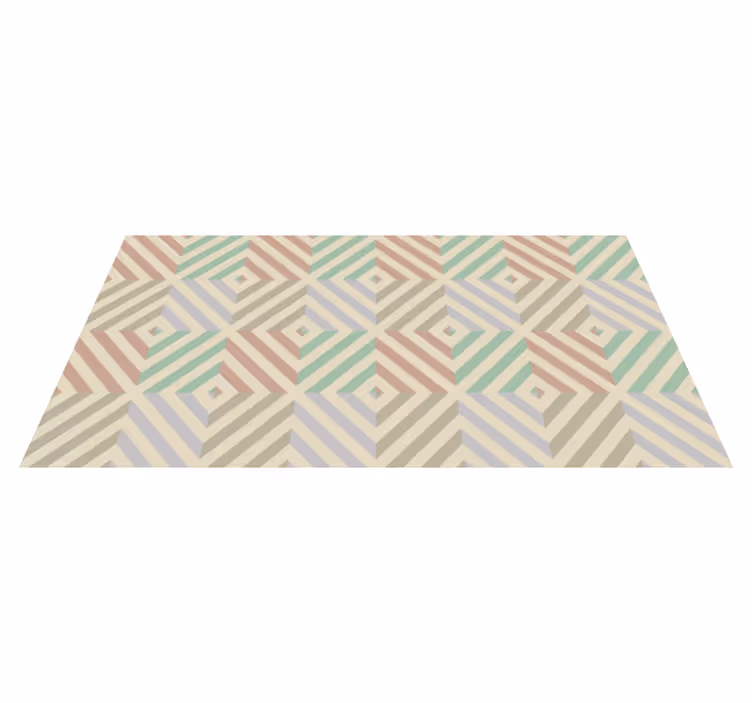 Geometryczny dywan winylowy abstrakcyjny - TenStickers
