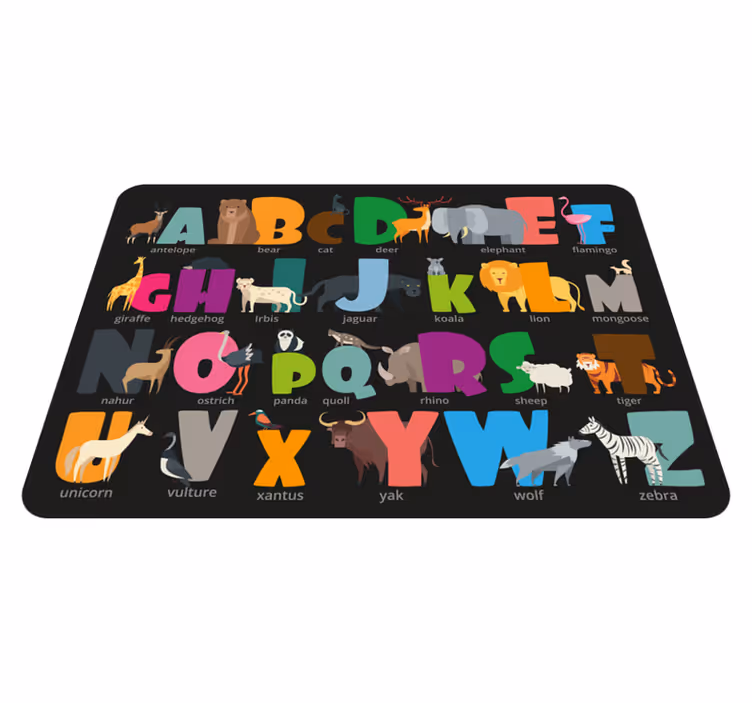 Dywan winylowy z alfabetem dla dzieci - TenStickers