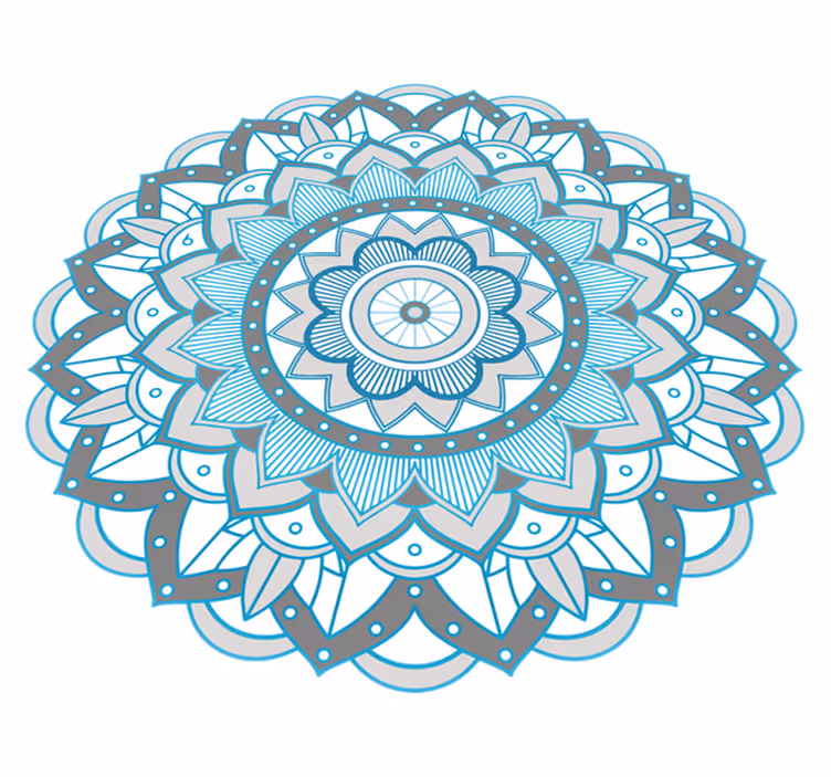 Okrągły dywan winylowy mandala - TenStickers