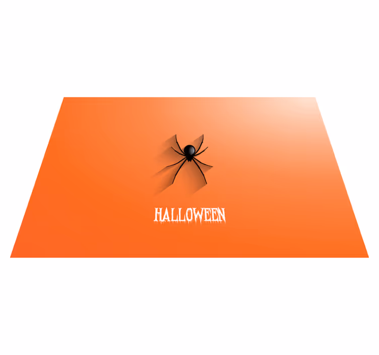 Dywan winylowy na Halloween pająk - TenStickers