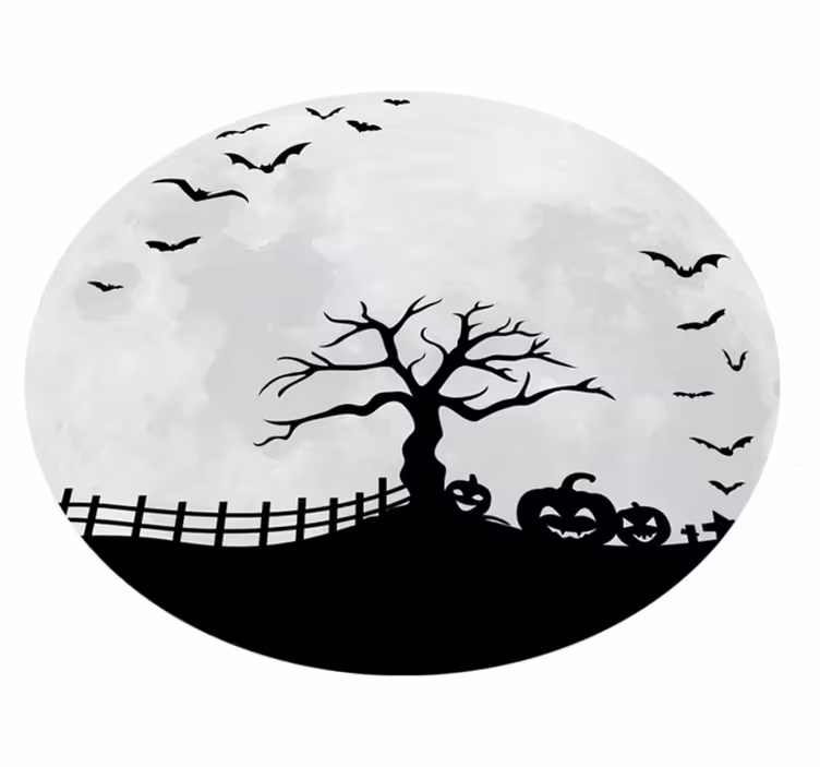 Dywan winylowy dynie krajobraz horror - TenStickers