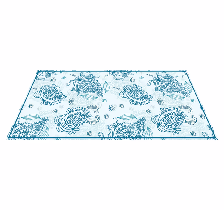 Dywan winylowy z mandalą harmonia mandali paisley - TenStickers