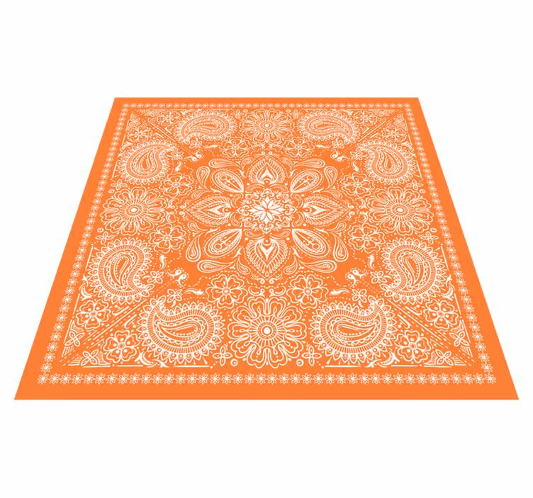 Dywan winylowy prostokątny wzór paisley - TenStickers