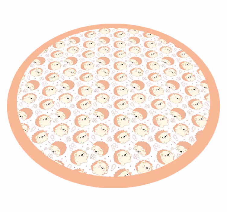 Dywan winylowy dziecięcy okrągły wzór lwa - TenStickers