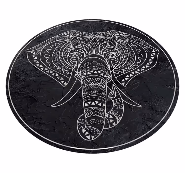 Dywan winylowy Słoń boho - TenStickers