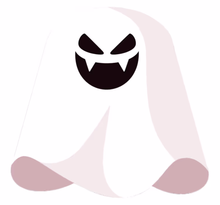 Dywan winylowy na halloween monochromatyczny duch - TenStickers