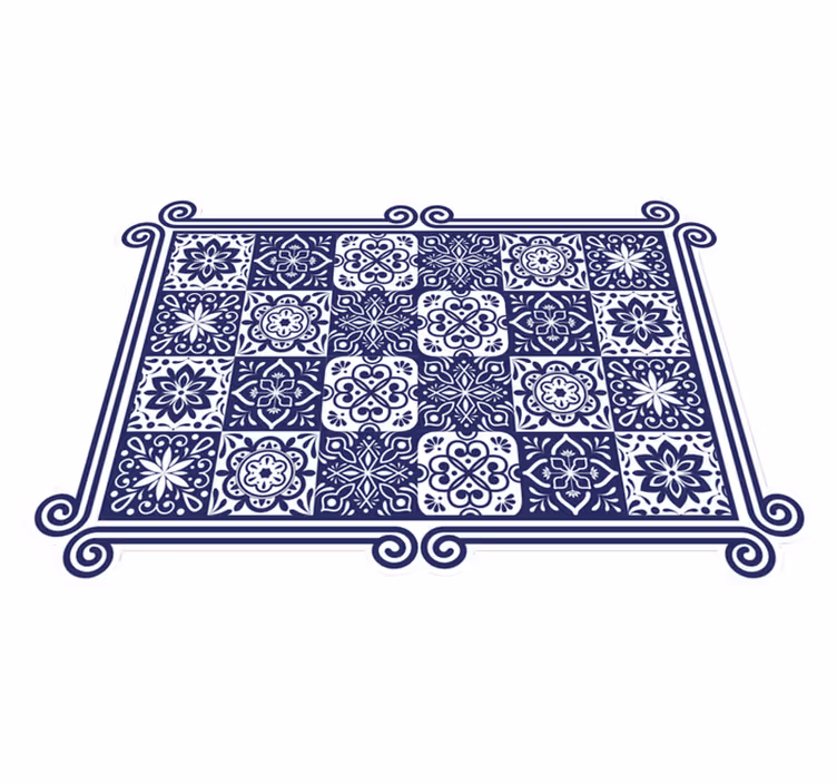 Dywan winylowy Eleganckie płytki - TenStickers