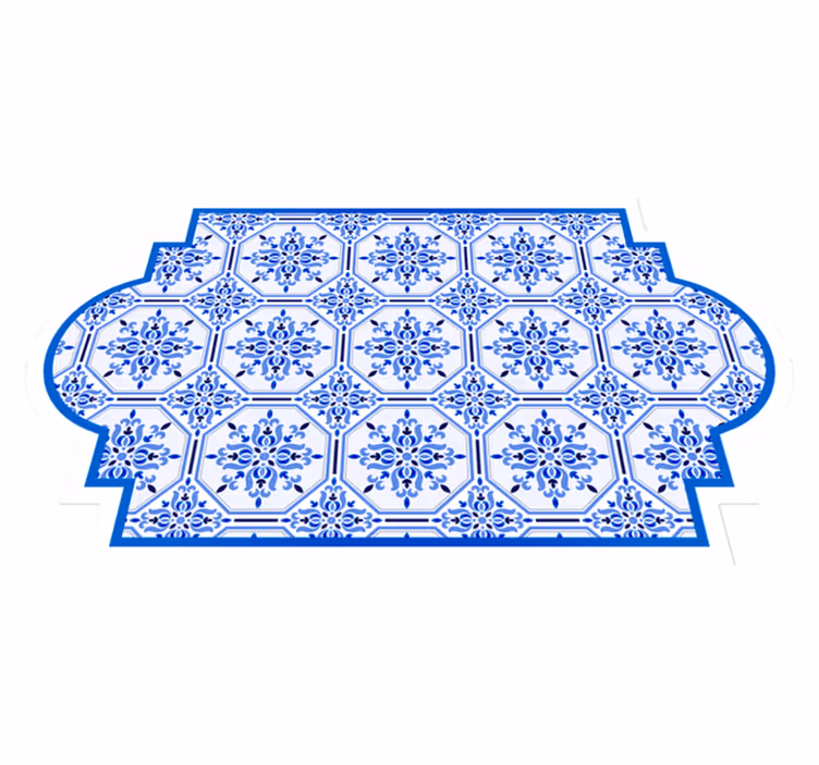 Dywan winylowy do przedpokoju Płytki z Lizbony - TenStickers