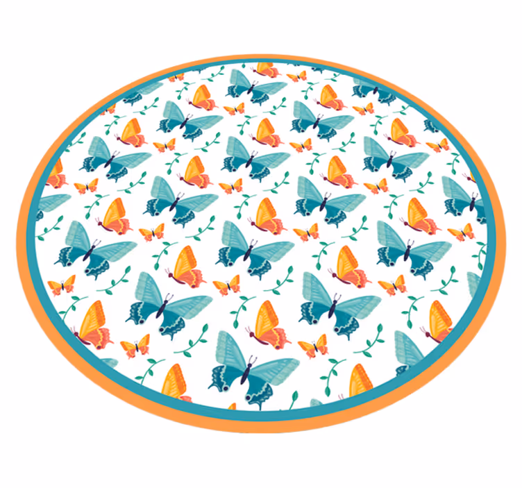 Dywanik w motyle dwukolorowe - TenStickers