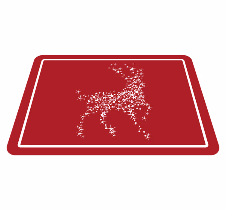 Dywan winylowy Boże Narodzenie konstelacja renifera - TenStickers