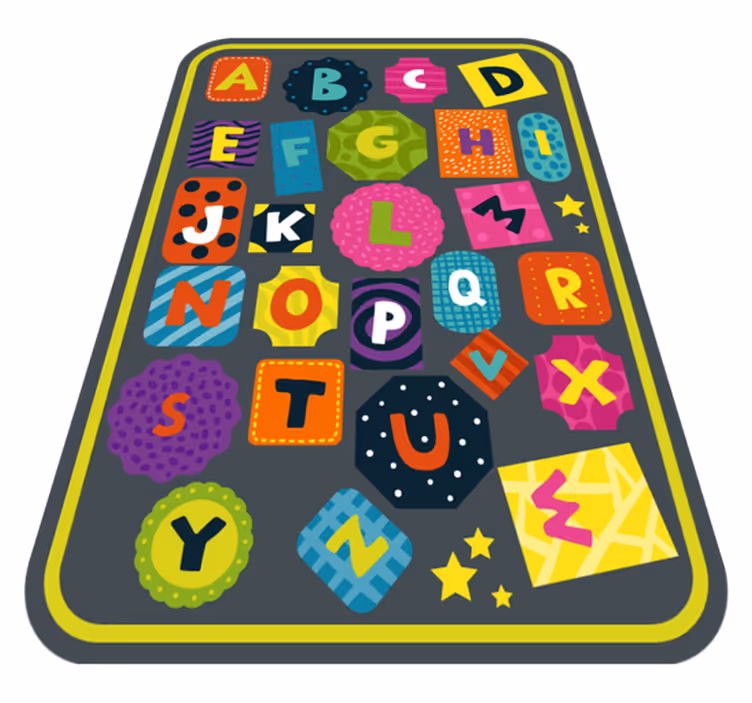 Dywanik z alfabetu winylowego dla dzieci - TenStickers