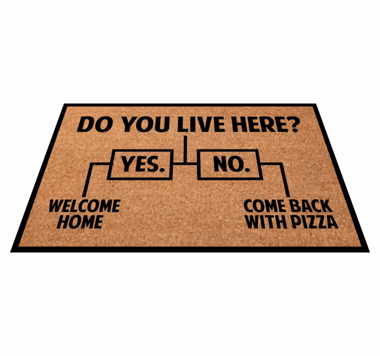 Dywan winylowy Come back with pizza - TenStickers