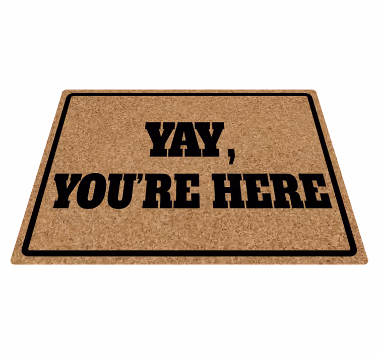 Dywan winylowy Yay, you are here - TenStickers