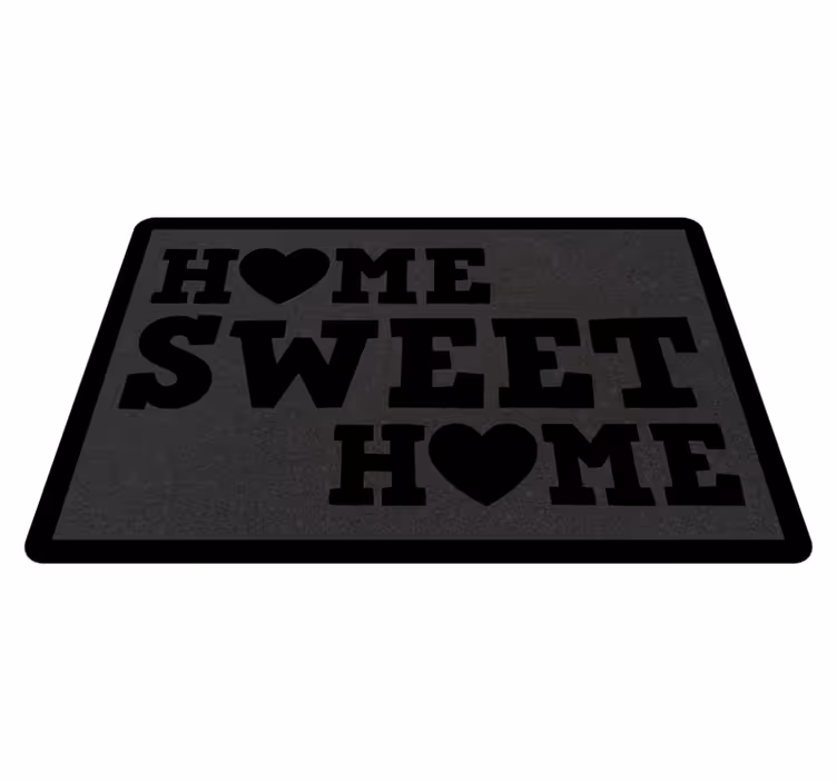 Dywan winylowy napisy nie ma to jak w domu - TenStickers
