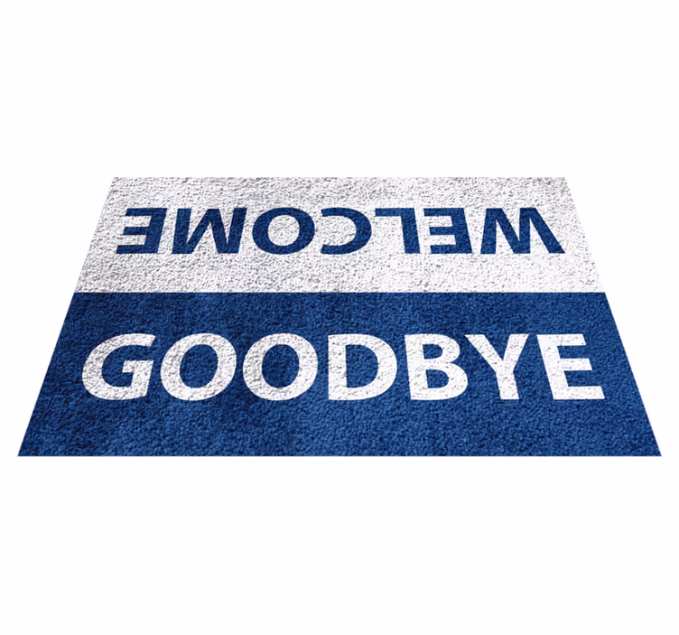Chodnik winylowy do przedpokoju welcome and goodbye - TenStickers