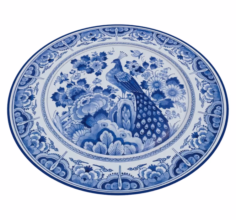 Elegancki dywan winylowy z pawiami - TenStickers