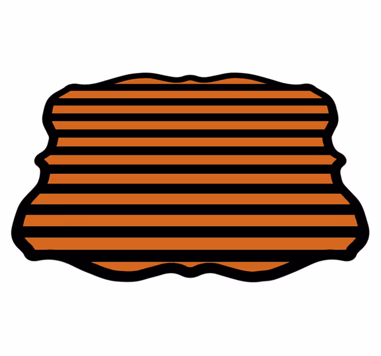 Dywan winylowy na halloween halloweenowe paski - TenStickers