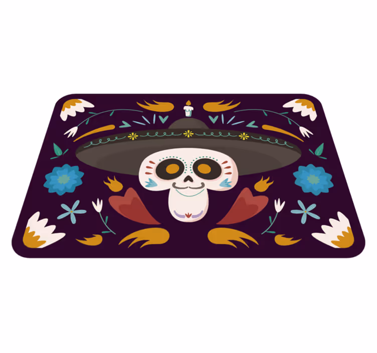 Dywan winylowy święta świąteczne obrazy czaszki - TenStickers
