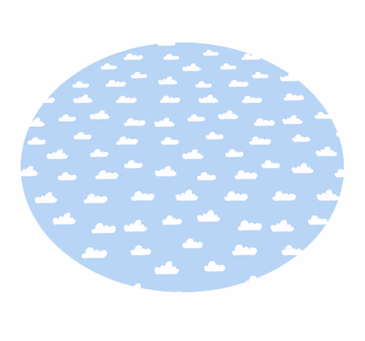 Dywan winylowy niebieskie i białe chmury - TenStickers