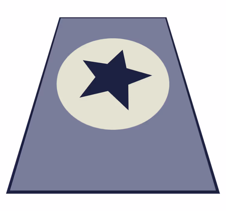 Dywan winylowy w gwiazdki centralny element gwiazdy - TenStickers