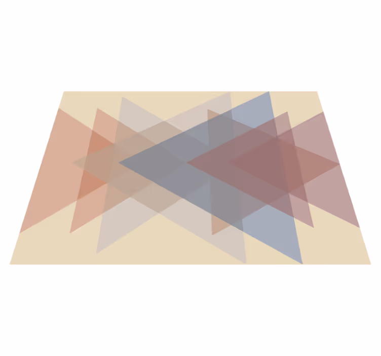 Dywan winylowy wzór geometryczny geometryczne nakładanie się - TenStickers