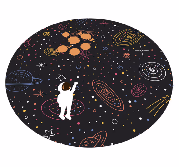 Dywan winylowy dla dziecka motyw eksploracji kosmosu - TenStickers