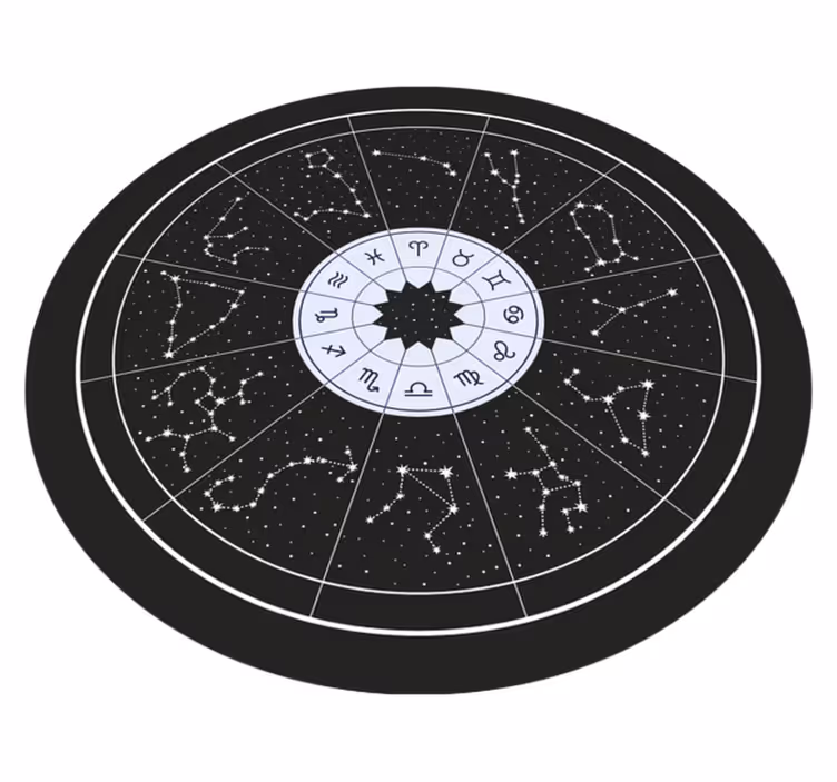 Dywan winylowy ze znakami zodiaku i konstelacjami - TenStickers