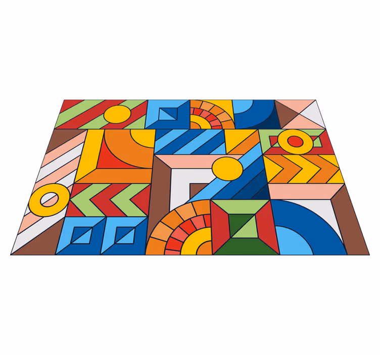 Kolorowe mozaiki podłogowe - TenStickers