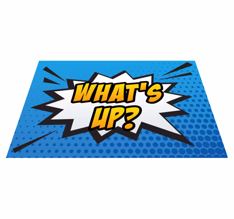 Dywan winylowy z grą komiczny wyraz wybuchu - TenStickers