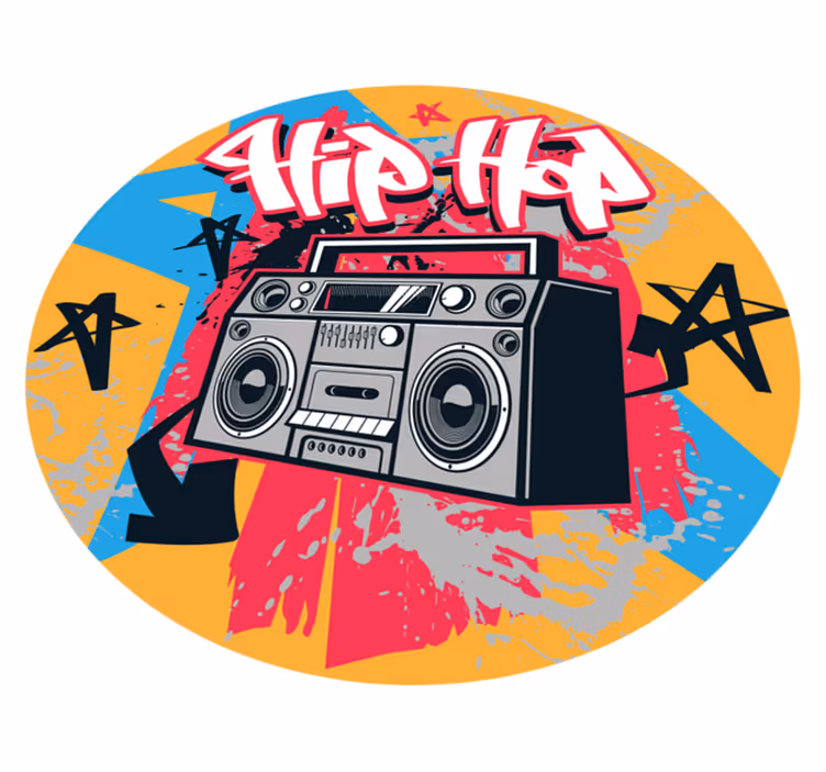 Dywan do sypialni hip hop tancerz - TenStickers