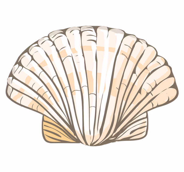 Dywan winylowy zwierzęta ilustracja muszla - TenStickers