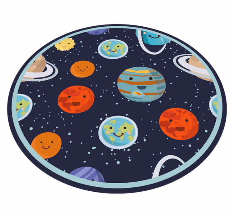 Dywan winylowy dla dzieci z układem słonecznym - TenStickers