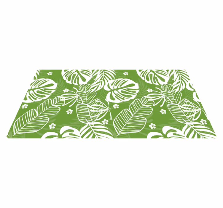 Dywan winylowy z motywem liści monstera - TenStickers