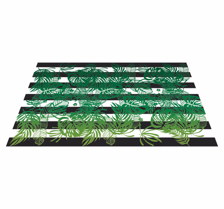 Dywan winylowy monstera plant nature w paski - TenStickers