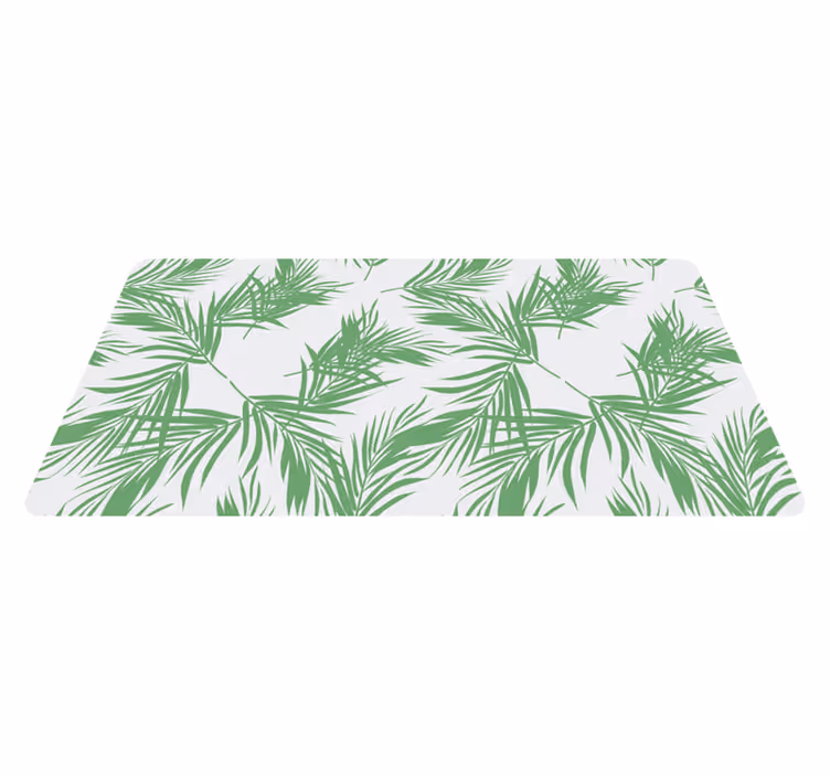Dywan winylowy w kwiaty i rośliny wzór tropikalnych palm - TenStickers