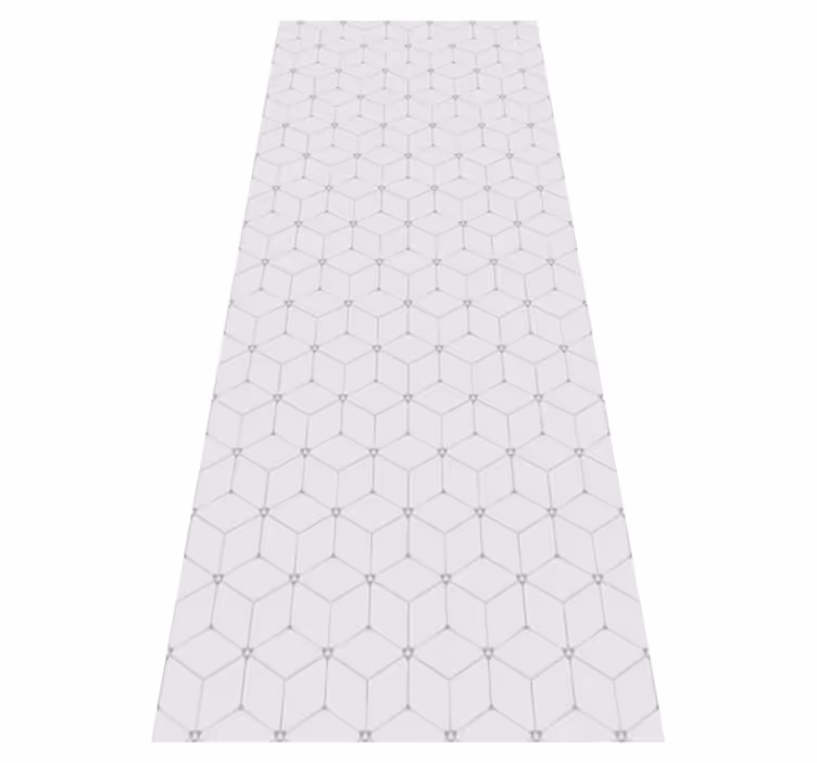 Dywan winylowy imitacja płytek geometryczny wzór kafelków - TenStickers