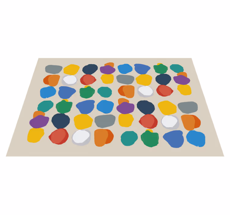 Regularne plamy farby minimalny dywan - TenStickers