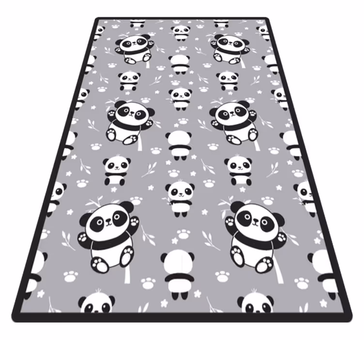 Dywan winylowy dla dziecka czas na zabawę z pandą - TenStickers