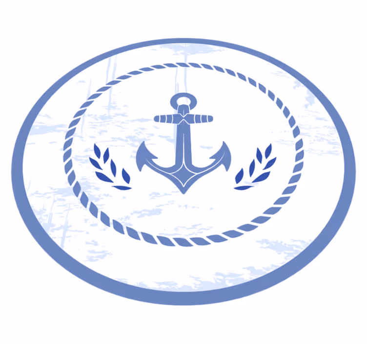 Dywan winylowy do łazienki kotwica - TenStickers