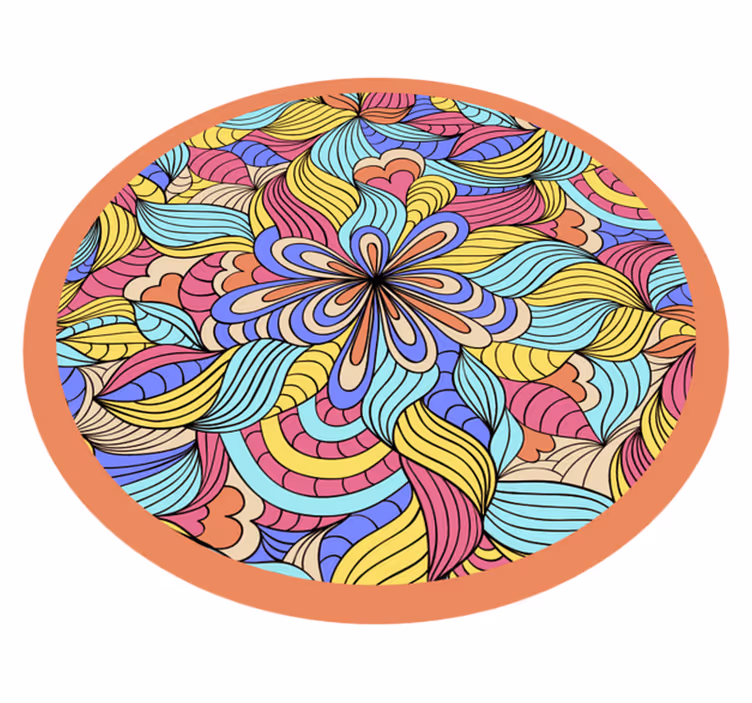 Dywan winylowy Psychodeliczna dżungla - TenStickers
